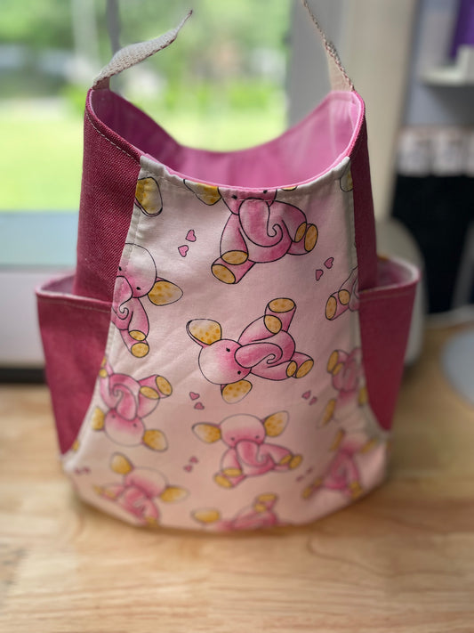 Pink Elephant tote bag